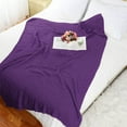 thumbnail image 3 of Unique Bargains Soft 100% Cotton Cross Cable Knit Throw Blanket For Sofa Couch Bed Home Bedding, 3 of 10