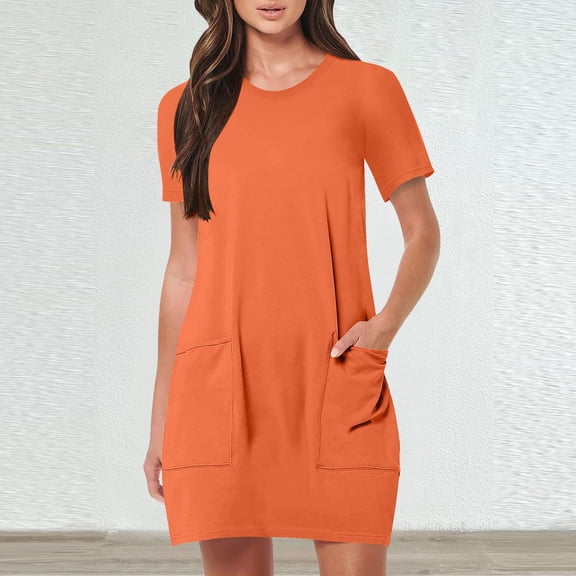 Womens Sleeveless Mini Tank Dress Casual Workout Sport Tennis Athletic With 2 Pockets Dress V Neck Dresses for Women Casual Summer Womens Summer Fashion Petite Dresses for Women Woman Maxi Dress