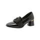 thumbnail image 2 of Zapatos de tacón bajo y grueso para mujer, zapatos de boda de moda, zapatos casuales de punta cerrada Negro, 2 of 7