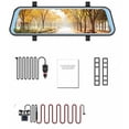 thumbnail image 5 of Espejo retrovisor y cámara de marcha atrás 10 dash cam con GPS visión nocturna Sensor G grabación en bucle asistente de estacionamiento modo de estacionamiento 1080P 170° delantero 720P 150° trasero, 5 of 5
