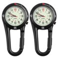 thumbnail image 2 of Backpack Fob Watch 2Pcs Black Stainless Steel Durable Design Clip Watch for Timekeeping, 2 of 4