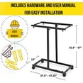 thumbnail image 4 of AdirOffice Mobile Blueprint Holder Vertical File Organizer for Hanging Files, Black, 4 of 11