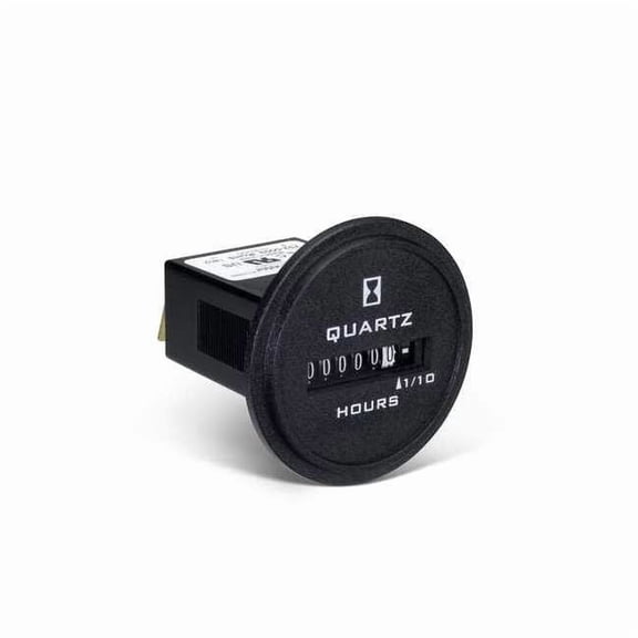 Hour Meter,DC Quartz,Red/White Numbers 732-0003