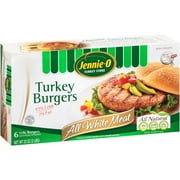 Jennie-O Turkey Store All Natural Lean White Turkey Burgers With Seasonings, 6ct