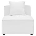 thumbnail image 4 of Modway Saybrook Fabric Upholstered Outdoor Patio Sofa Armless Chair in White, 4 of 6