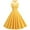 DT-Yellow, variant on Women's Halter Neck Swing Dress-Fit & Flare--for Picnic/Retro Event-Pattern
