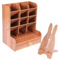 thumbnail image 3 of Pen And Stationery Storage Rack Creative Design For Bedroom Wooden Organizer 21x15x15.5cm 1Pack, 3 of 4