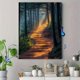 thumbnail image 4 of Qisvanset Framed Canvas Wall Art 12x16 Inch Sunlit Misty Forest Path Tranquil Nature Decor, 4 of 5