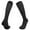 Black, variant on Gyujnb Youth Socks Long Compression Stockings Wicking Athletic Crew Socks for Boys and Girls Sports Team Training