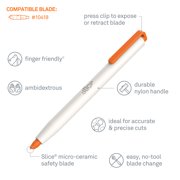 Slice 10417 Precision Cutter Craft Knife | Auto Retractable | Finger Friendly Hobby Knife For Beautiful, Intricate Cuts