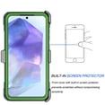 thumbnail image 5 of Takfox Case For Samsung Galaxy A35 5G ,Shockproof Heavy Duty Rugged Locking Swivel Holster Belt Clip Kickstand Full Body Hard Shell Phone Cover Case,Green, 5 of 7