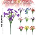 thumbnail image 3 of Realistic Artificial Violet Flowers Bouquet, Delicate Fake Spring Flowers for Home Wedding Table Centerpieces & Vase Decor, Fade-Resistant, Light Purple, By VINOIC, 3 of 9