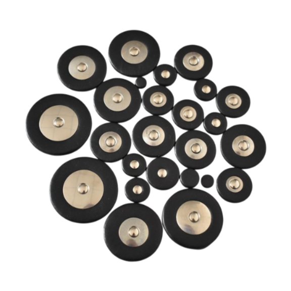 colcolo 25 Pieces Alto Sax Pads Portable Replacement for Alto Saxophone Repair Parts