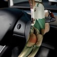 thumbnail image 5 of Hippocampus 14.5 Inch Printing PVC Leather Car Wheel Cover Steering Wheel Cover Auto Accessories, 5 of 6