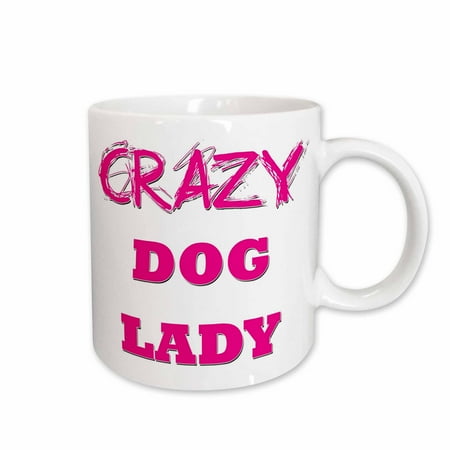 

3dRose Crazy Dog Lady Ceramic Mug 15-ounce