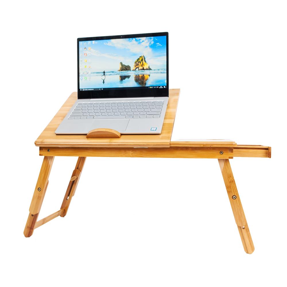Winado Bamboo Laptop Desk Serving Bed Tray Breakfast Table - image 1 of 9