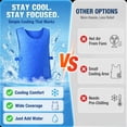 thumbnail image 5 of Adjustable Cooling Vest with 24 Ice Packs for Men and Women, Anti-Heat Ice Vest PVA Waterproof Ice Vest Resistant Personal Cooling Vest Sports Vest for Outdoor Work and Motorcycle, Blue, 5 of 6