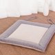 thumbnail image 5 of Cojín de asiento de lino de algodón | Almohada de soporte lumbar para escritorio de oficina cuadrada | Almohadilla de silla para oficina, patio, jardín, coche | 15,75 x 15,75 x 1,18 pulgadas, 5 of 7