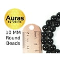 thumbnail image 3 of Auras by Osiris | Handmade Black Onyx Crystal Mens Necklace - Grounding Genuine Gemstone Beaded Mala | Willpower, Protection, Prosperity Choker - Jewelry Gift for Mens, Womens, Girls, 3 of 5