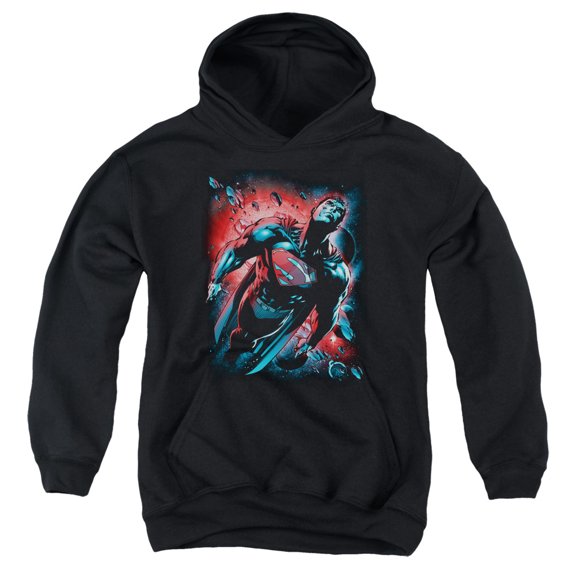 Superman - Red Sun - Youth Hooded Sweatshirt - Large