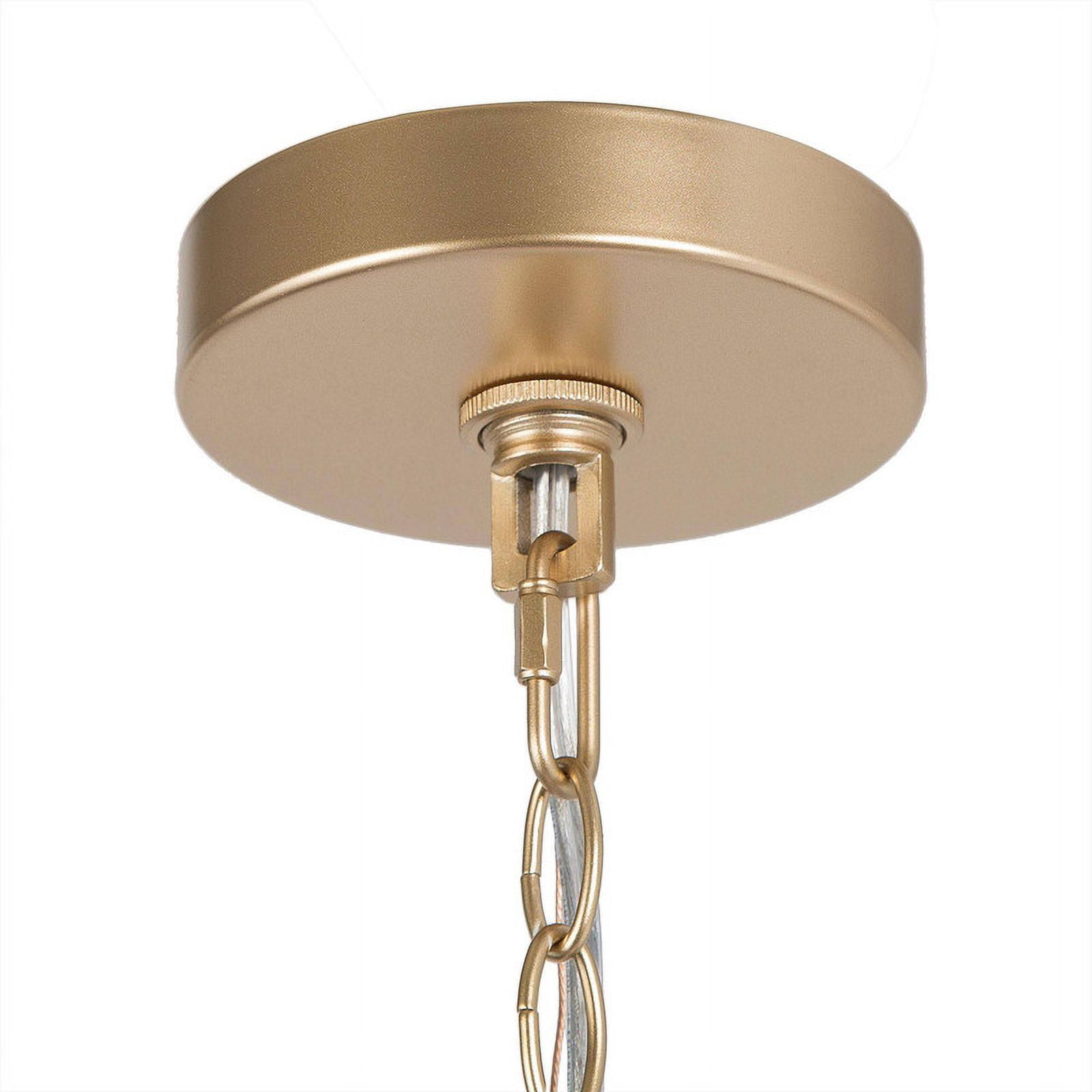 LNC Modern Gold Quatrefoil Chandelier, 4-Light 16 in Fixture for Dining Room & Foyer