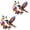 bb-2pcs, variant on Hummingbird Bloom Metal Wall Art, 2D Flat Handcrafted Colorful Floral Bird Iron Hanging Sculpture Nature-Inspired Decor for Living Room Garden Outdoor Patio Fence Gift Women Mom