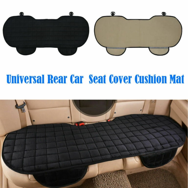 XUKEY Rear Seat Cushion Cover, Black Plush photo 4