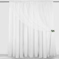 thumbnail image 5 of Efavormart 10ftx10ft White Dual Layered Polyester Sheer Chiffon Backdrop Curtains With Rod Pockets, 5 of 11