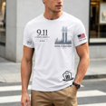 thumbnail image 2 of Mens T Shirts Graphic Tee 9/11 25Th Anniversary T Shirt 911 Tops Memorial Tops, 2 of 9