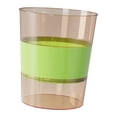 thumbnail image 1 of Cubo de basura ligero, cesto de basura transparente para baño Verde, 1 of 9