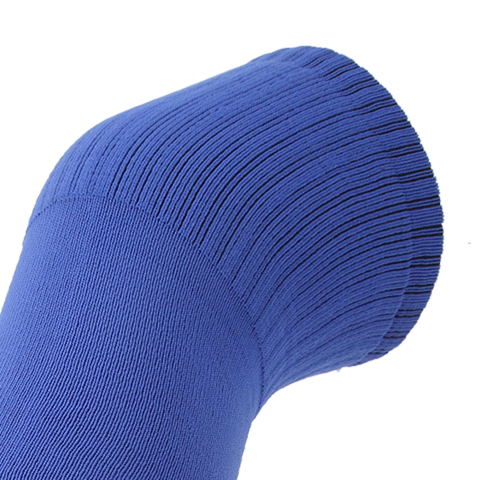 Rupoun Football Leg Sleeve Long Compression Leg Sleeve Over The Knee Sports Cycling Sleeves for Men Women, Polyester, One Size, Blue, Pair (11.81 in / 30 cm)