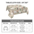 thumbnail image 7 of Wukai Cute Alpaca Waterproof Tablecloth for Kitchen Dining, Fits Square Tables for 2-4 Seats -60"x60", 7 of 7