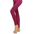 thumbnail image 1 of Sonducket Ropa interior térmica para hombre, pantalones de Color sólido, cómodos, Otoño Invierno, mallas largas, ropa interior escolar, parte inferior Ropa interior Mujer Púrpura L Sonducket AP013661-17, 1 of 6