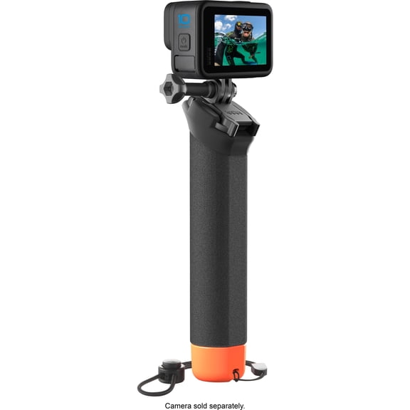Open Box GoPro AFHGM-003-VN-ID The Handler Floating Hand Grip with Bright Orange Cap, Lightweight Handheld Camera Stabilizer for HERO Cameras, Black