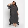 thumbnail image 2 of Oussum Women's Plus Size Frill Caftans Polyester Kaftan Dress Beach Cover-Up for Ladies, 2 of 5