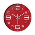 thumbnail image 1 of 12-inch Silent Quality Quartz Clock-Battery-powered Round Home Clock, 1 of 5