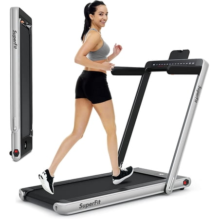 Smart Walk Machine Diayung Under Desk Treadmill, Folding 2 in 1 Electric Running Walking ...