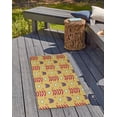thumbnail image 3 of 24" 36" Simply Daisy Spring Garden Scandinavian Chenille Area Rug, Daffodil Yellow, 3 of 4
