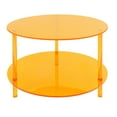 thumbnail image 6 of DENEST Modern Acrylic Coffee Table with 2-Tier Design and Stylish Orange Finish, 6 of 12