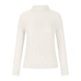 thumbnail image 2 of Tenues de Sortie pour Femmes Mode Chaudes Amples Blouse à Manches Longues Col Rond Chandail Décontracté Hauts Blouses Tenues pour Filles en Liquidation, 2 of 7