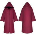 thumbnail image 5 of oqasdz Halloween Girls Coats Children Kids Boys Solid Color Hooded Cape Party Dance Performance Cloak Fashion Top Coat Outwear Size 6 Y-7 Y, 5 of 5