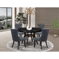 thumbnail image 7 of Luxe by East West Furniture 5-Piece Mid Century Kitchen Set In Platinum Gray Color, 7 of 7