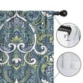 thumbnail image 4 of Blackout Kids Curtains,Blue Ethnic Paisley Pattern Childrens Insulated Curtains Set Of 2,Bedroom Essentials,Toddler Room Decor 42x54in(106x137cm), 4 of 5
