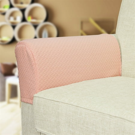 Fabric Sofa Sets For Sale Spandex Stretch Fabric Armrest Covers Anti-Slip Furniture Protector Armchair Slipcovers for Recliner Sofa Set of 2 ()