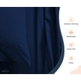 thumbnail image 3 of SGI Bedding 600 TC Egyptian Cotton Bed Sheet Set - Texas King Size Sheets 600 Count Sheets Soft, Durable Sheets Cotton Sheets in 600 TC 15" Deep, Navy Blue Solid, 3 of 8