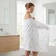 thumbnail image 5 of REGALWOVEN Cute Embroidery Cotton Bath Towels, 1 Pack Soft and Absorbent Oversized Towel for Home, Hotel, Spa, Gym Banana White 55" x 28", 5 of 7