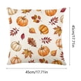 thumbnail image 3 of Fall Thanksgiving Pumpkin Pillow Covers Polyester Sofa Cushion Covers Fall Decor 18x18 by OVFUIZ, 3 of 6