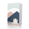 thumbnail image 2 of Pastel Geometric Eilean Donan Castle Greetings Card Plus Envelope Blank inside, 2 of 3