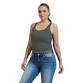 thumbnail image 6 of Baywell Womens Plus Size Tank Tops with Padded Bra High Strechy Sleeveless Camisole Tops Ribbed Sports Vest XL-5XL, 6 of 8