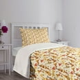 thumbnail image 3 of Ambesonne Jazz Music Quilted Bedspread Set 2 Pcs, Folk Music Ensemble, Twin Size, Multicolor, 3 of 5